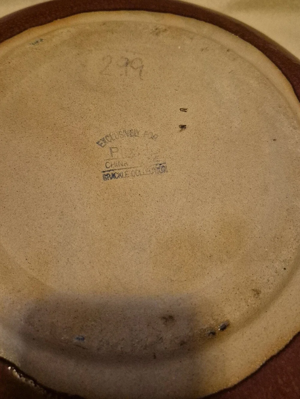 Vintage Retired Pier 1 Charger Platter From The Crackle Line set of two